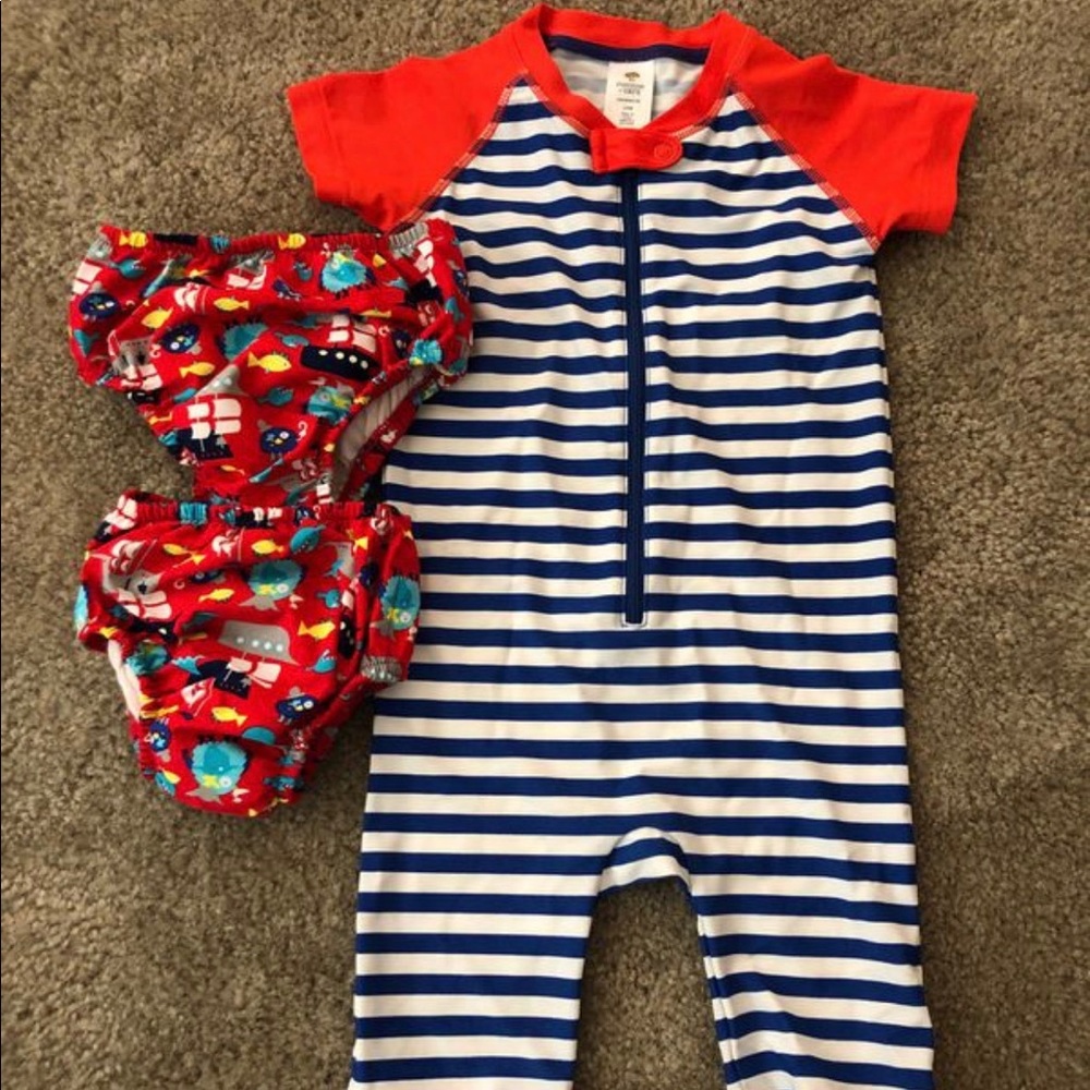 Boys swim diapers and one piece